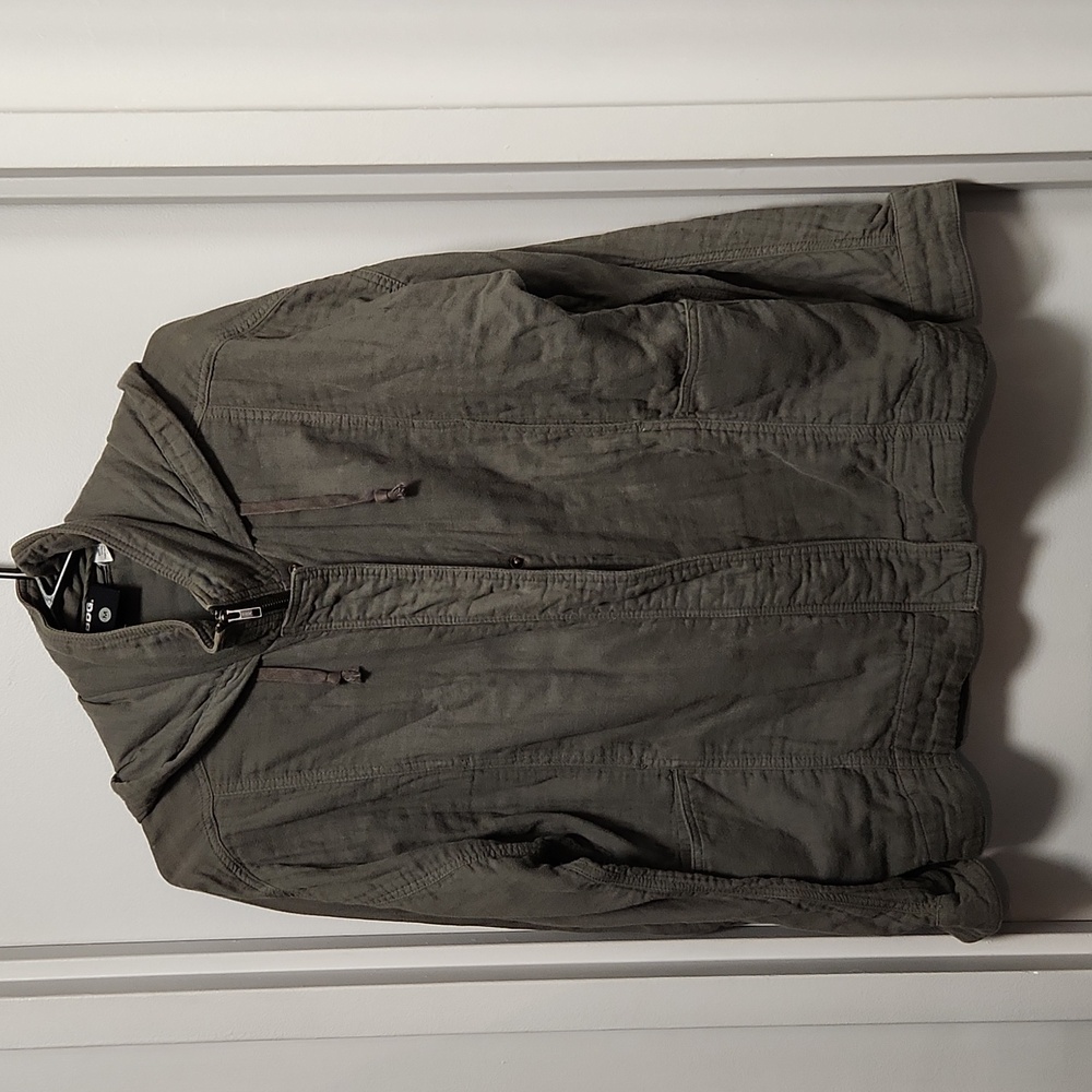 Fatigue green hooded light weight jacket - size M